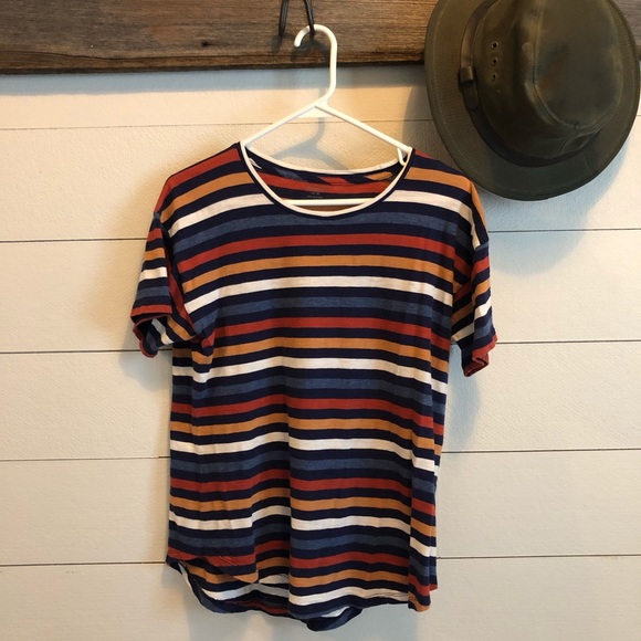 Madewell Tops - Madewell Rainbow Striped Tee